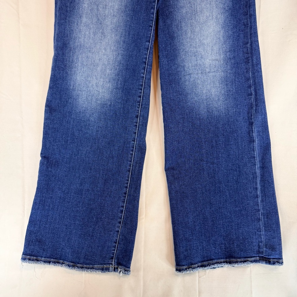 RISEN JEANS Women’s Size 13/31 Denim Wide Leg High Rise Fit Stretch Style - Picture 3 of 14